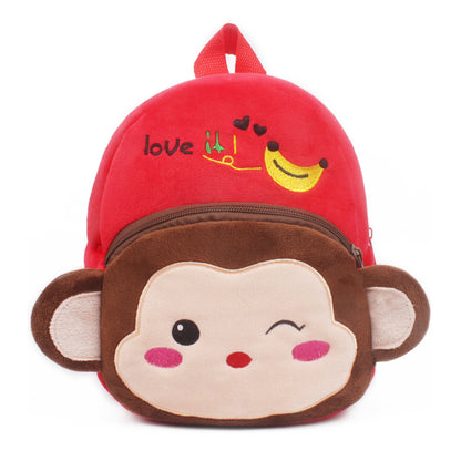 Children's Schoolbag Plush Toy Backpack — side view