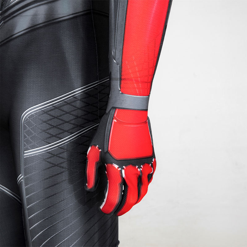 Spider-Man 2 PS5 Miles Morales Black Jumpsuit Cosplay — back view