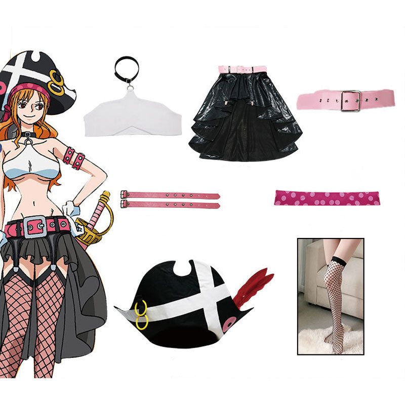 One Piece Film Red 2022 Movie Nami Cosplay Costumes — detail