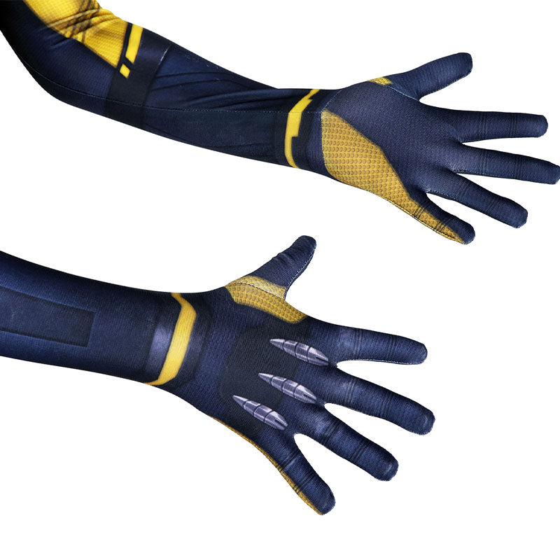 Deadpool & Wolverine Kids Jumpsuit Cosplay Costume — back view