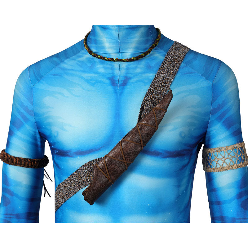 Avatar 2 The Way of Water Jake Sully Cosplay Costume — back view