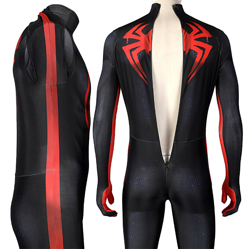 Spider-Man: Across the Spider-Verse Miles Morales Jumpsuit Cosplay Costume — side view