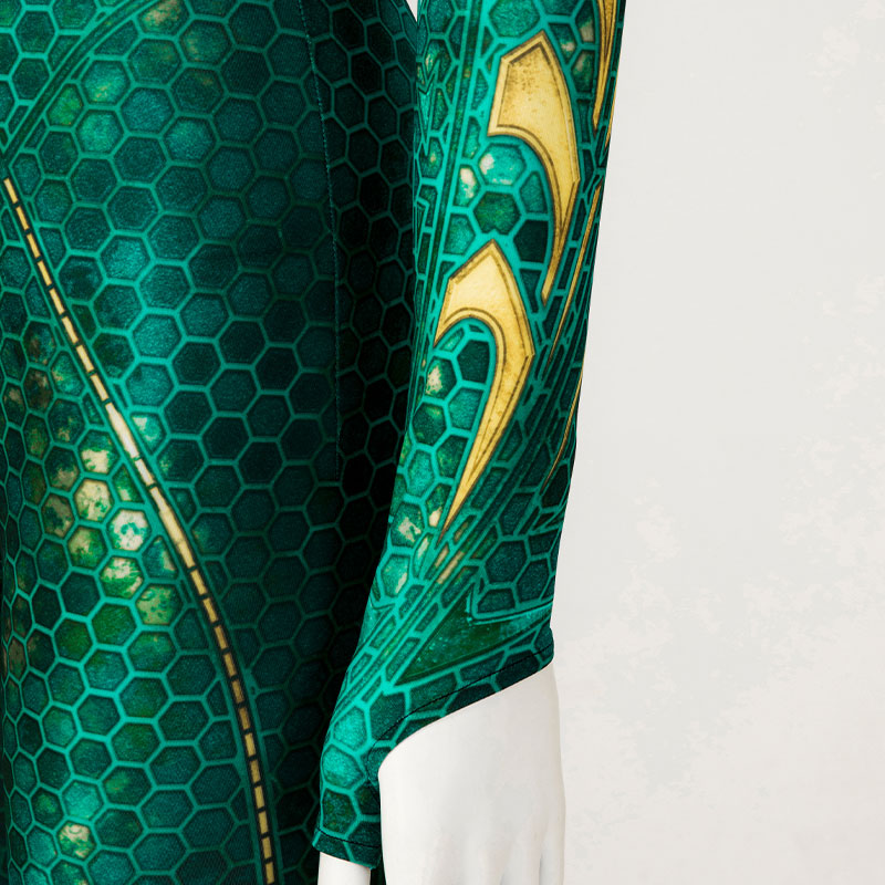 DC Aquaman Mera Jumpsuit Cosplay Costume — back view