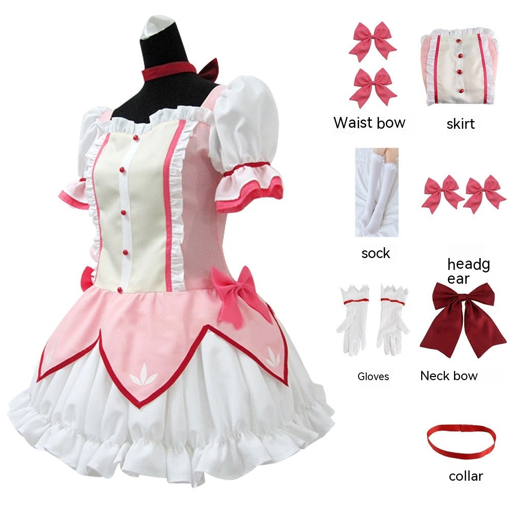 Madoka Magica Cosplay Costume - Anime — side view
