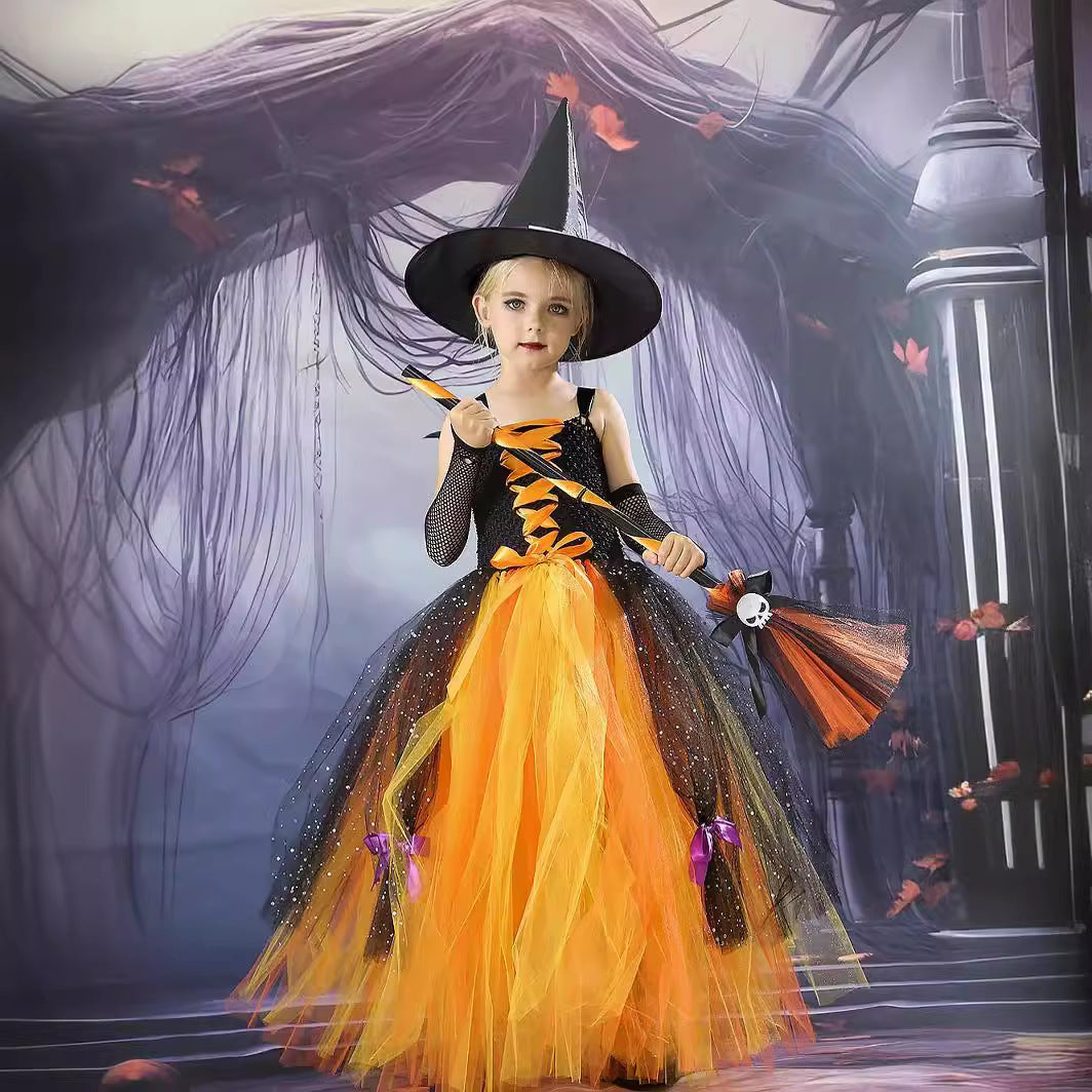 Cosplay Witch Pettiskirt Witch Cosplay Costume Wizard Skirt — side view