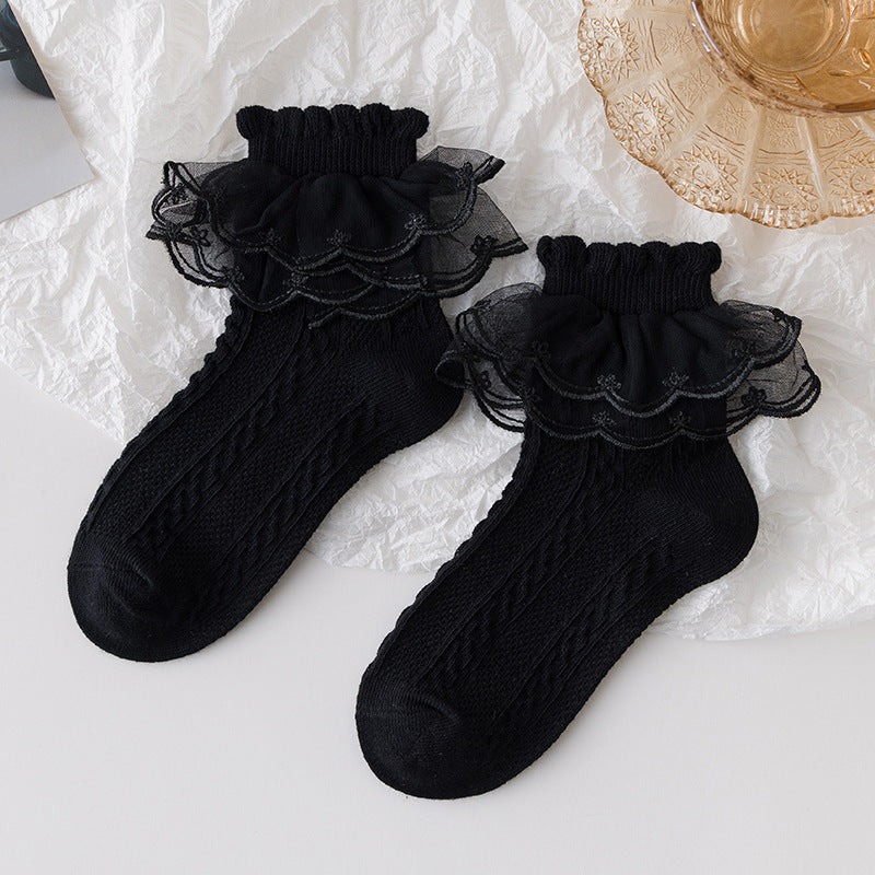 Lolita Style Socks Girls Lace | Magic Stories