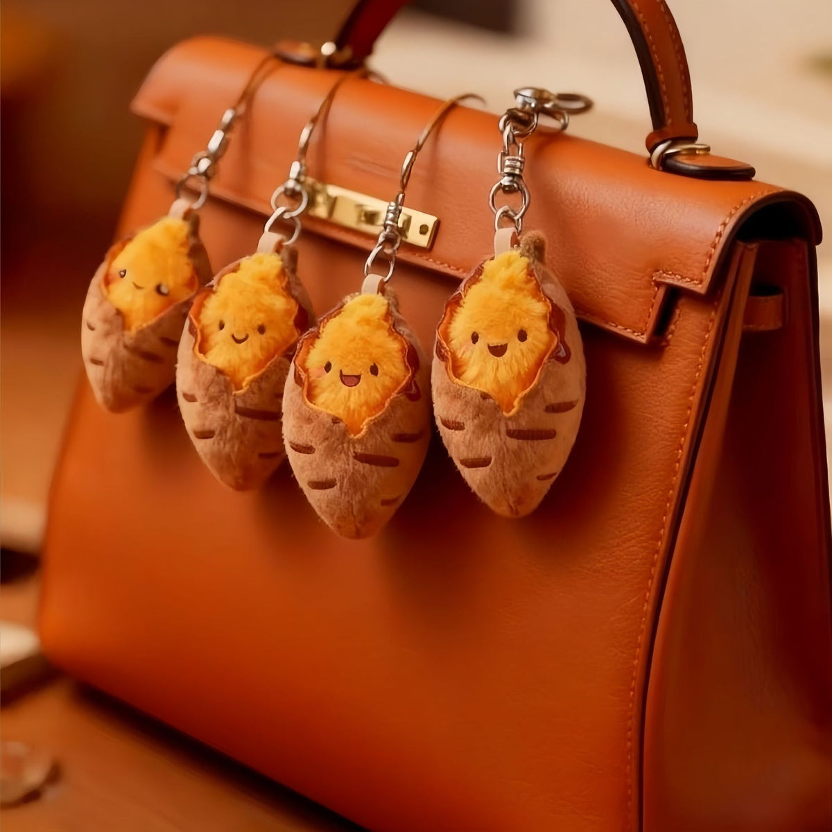 Cute Tongtong Plush Keychain — detail