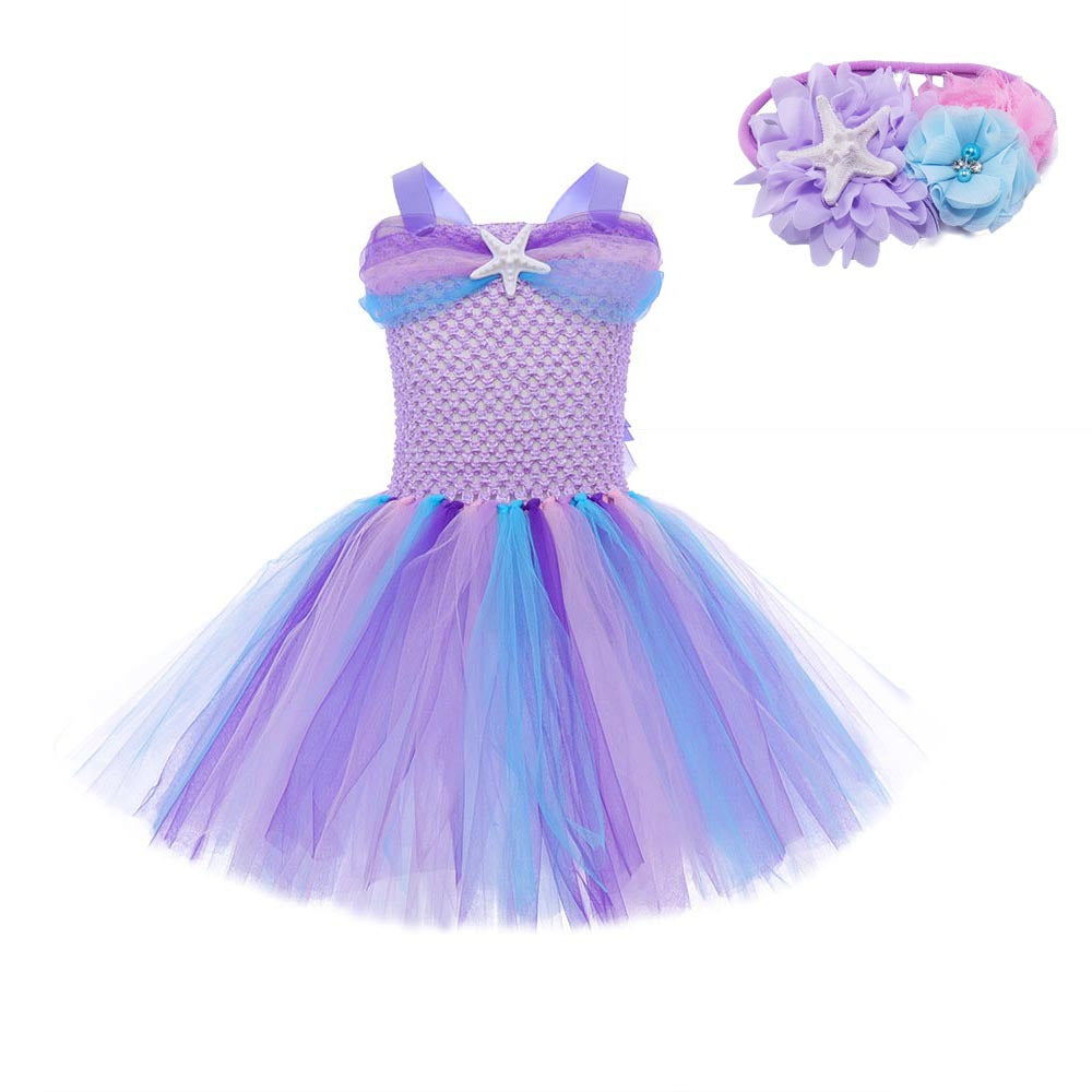 Mermaid Princess Dress Dance Costume — side view