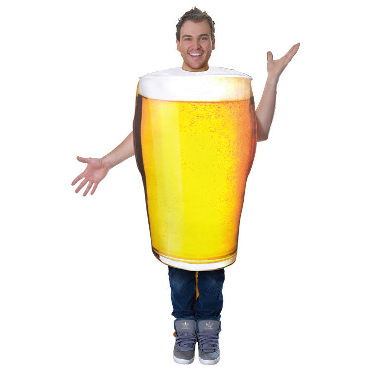 Halloween Beer Mug Costume Cosplay Funny — detail