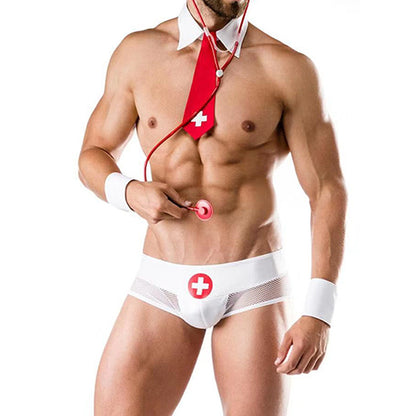 Men's Doctor Uniform Role Cosplay Clothes Suit — scale reference