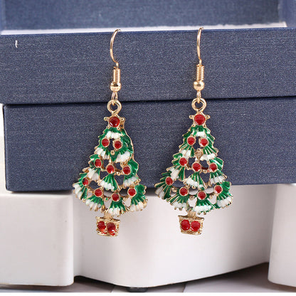 Fashion Plush Santa Snowman Fawn Earrings | Magic Stories
