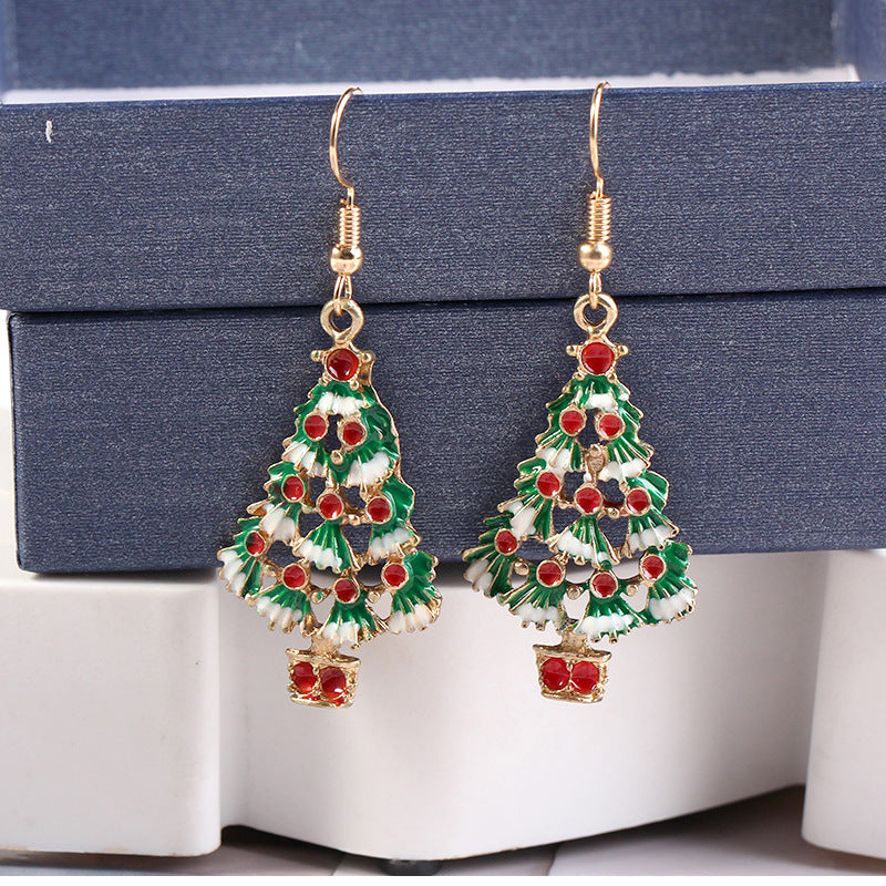 Fashion Plush Santa Snowman Fawn Earrings | Magic Stories