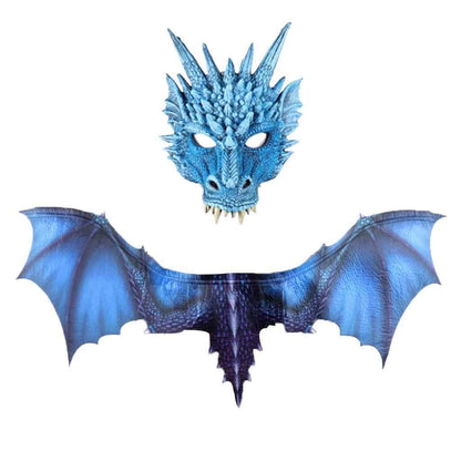 3D Dragon Wings Masks Cosplay Costume Wings Prop Decor — back view
