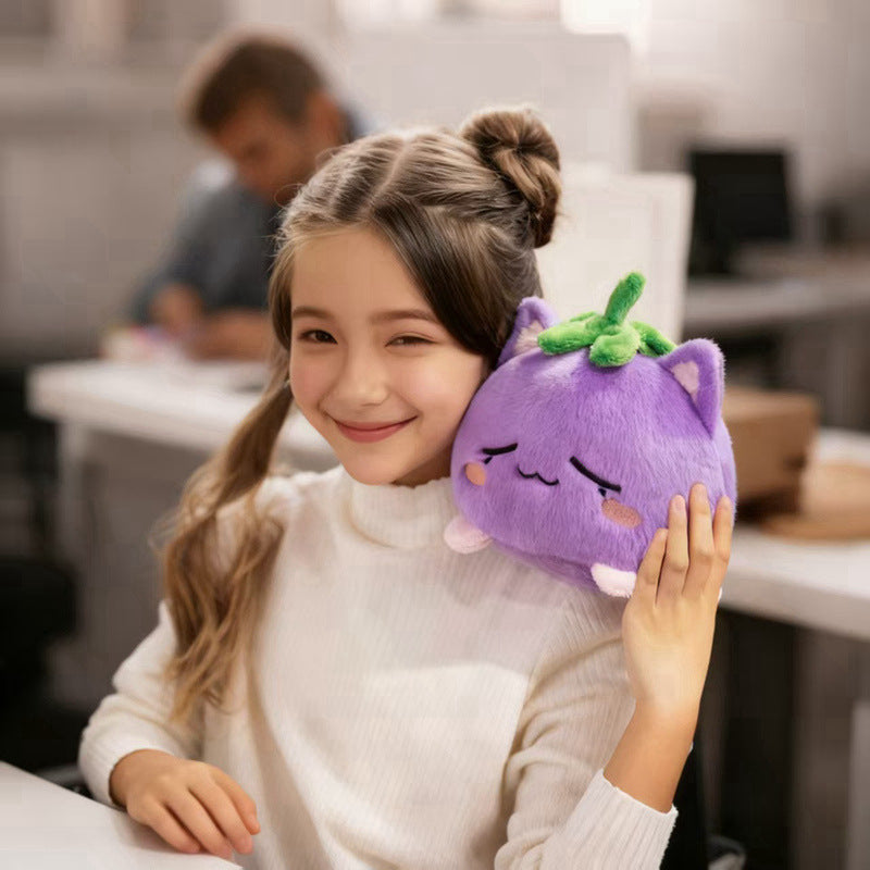 Plush Toy Strawberry Cat Doll — detail