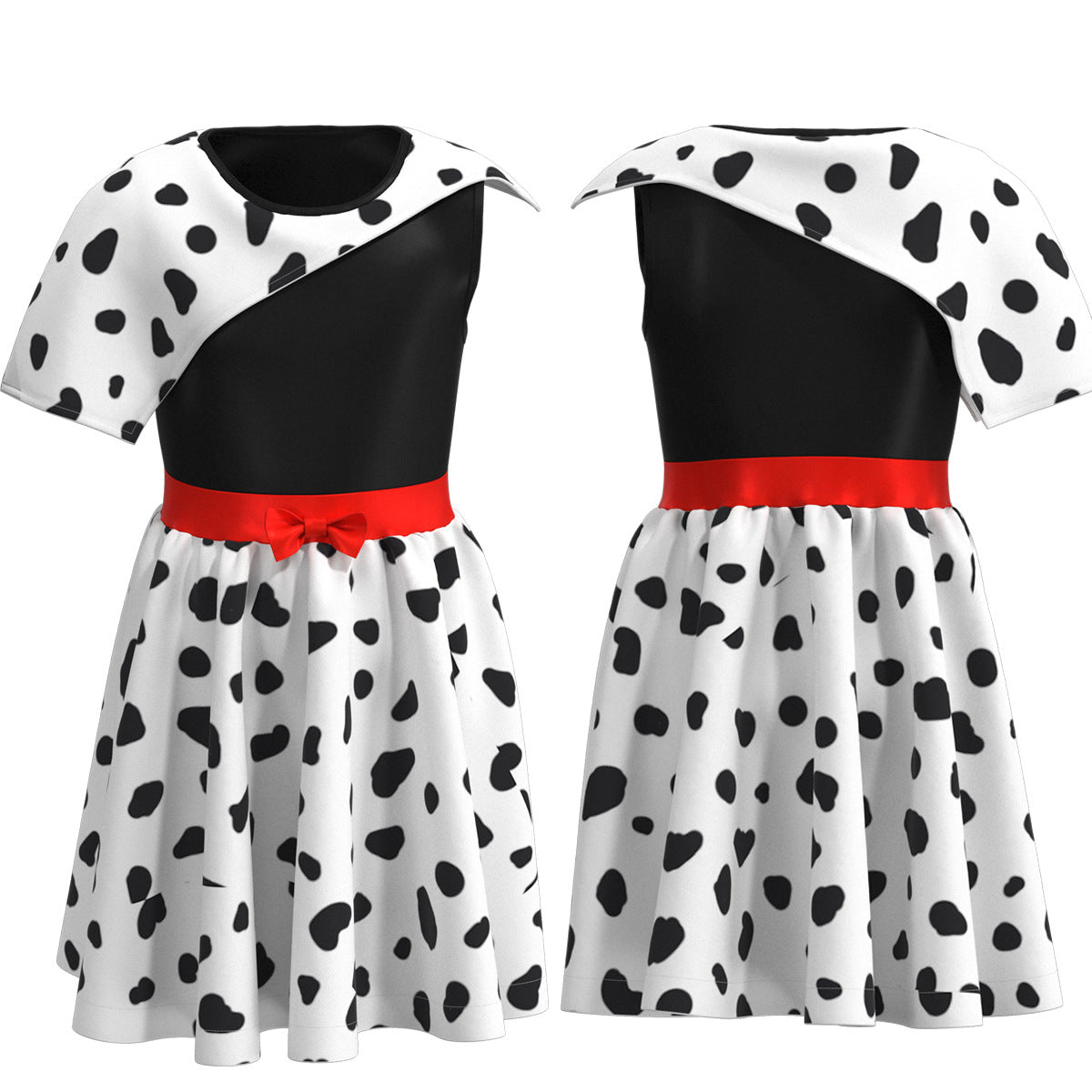 Black And White Witch Cos Costume Performance Costume