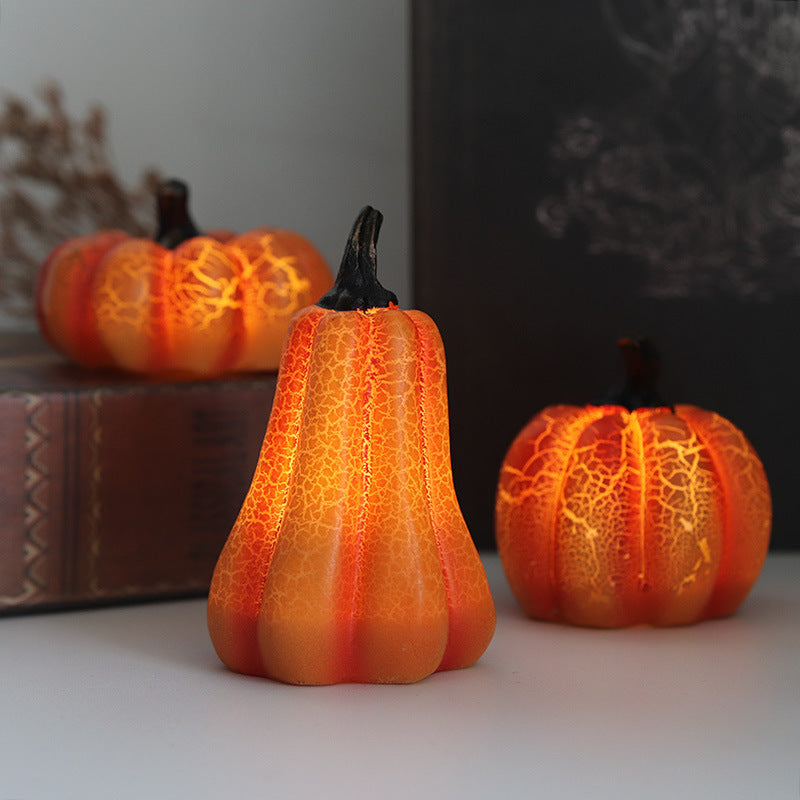 Halloween Pumpkin Lantern LED — back view