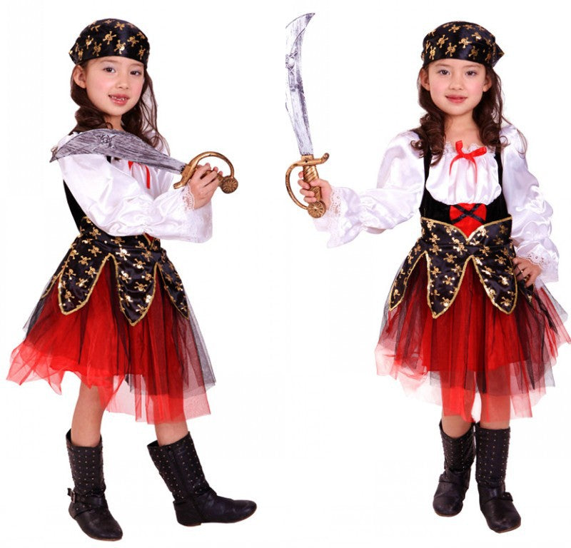 Halloween Children's Pirate Costume Costume — back view