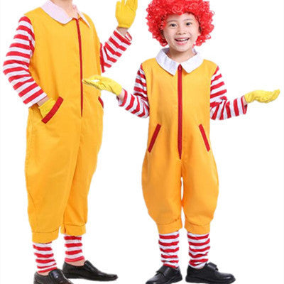 Christmas Children's Adult Clown Costume — side view