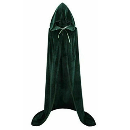 Halloween Hooded Velvet Cloak Robe Medieval | Magic Stories