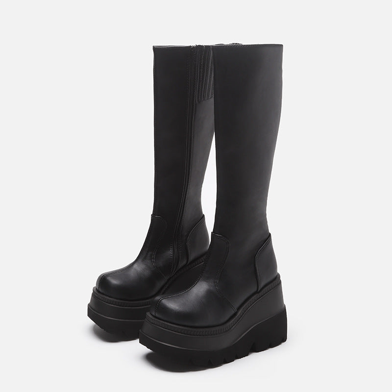 Gothic Platform Boots Biker Boots | Magic Stories