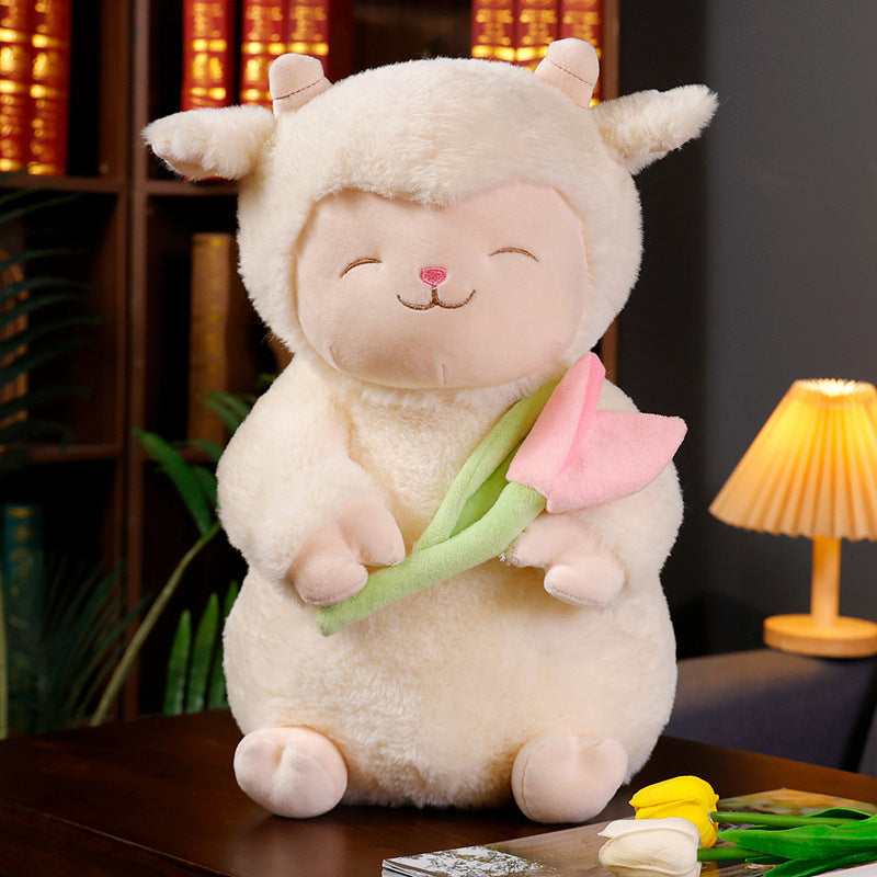 Cute Tulip Lamb Doll Plush Toys | Magic Stories