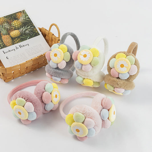 New Children's Plush Earmuffs Cute Sunflower | Magic Stories