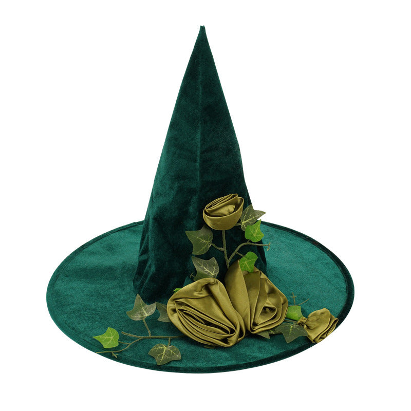 Halloween Green Cosplay Wizard Hat | Magic Stories