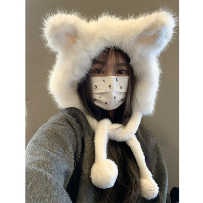 Cute Fox Ears Plush Hat For Women | Magic Stories