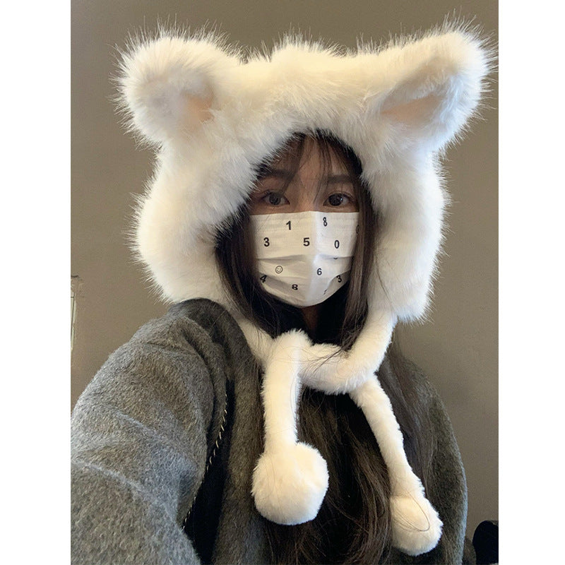 Cute Fox Ears Plush Hat For Women | Magic Stories