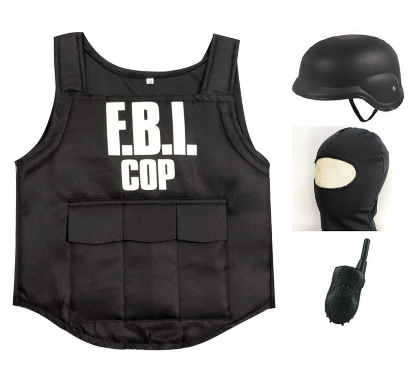 Children's Cosplay Clothes FBI Agent Bullet | Magic Stories
