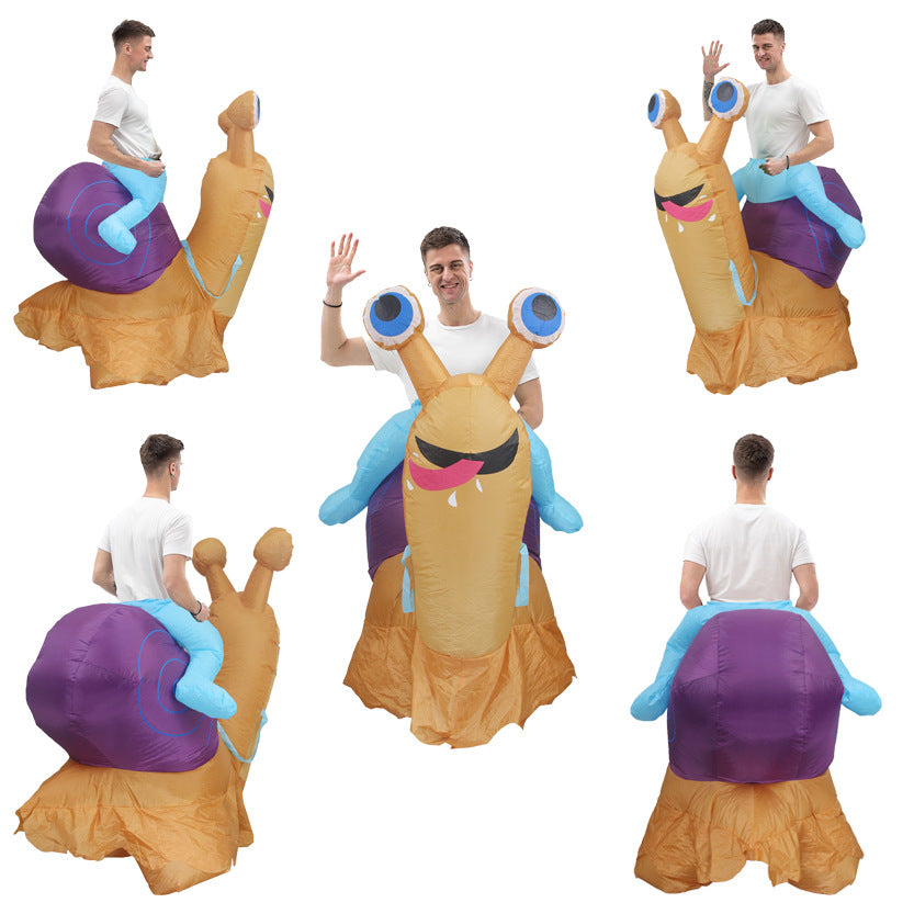Halloween Dress Up Riding Snail Inflatable | Magic Stories