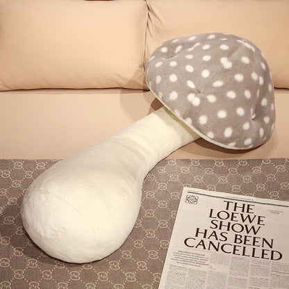 Cute Big Mushroom Shaped Leg Clip Sleeping Long Plush Pillow Living Room Backrest Pillow — packaging
