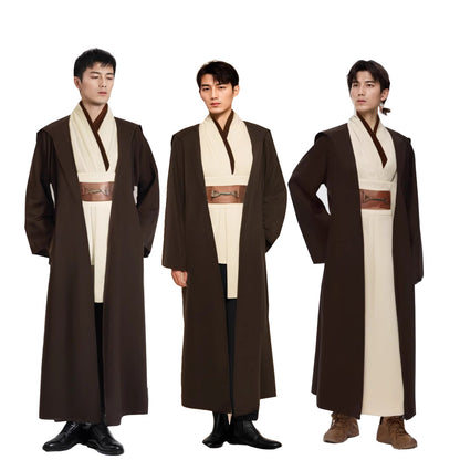 Polyester Men's Halloween Cosplay Cardigan Robe