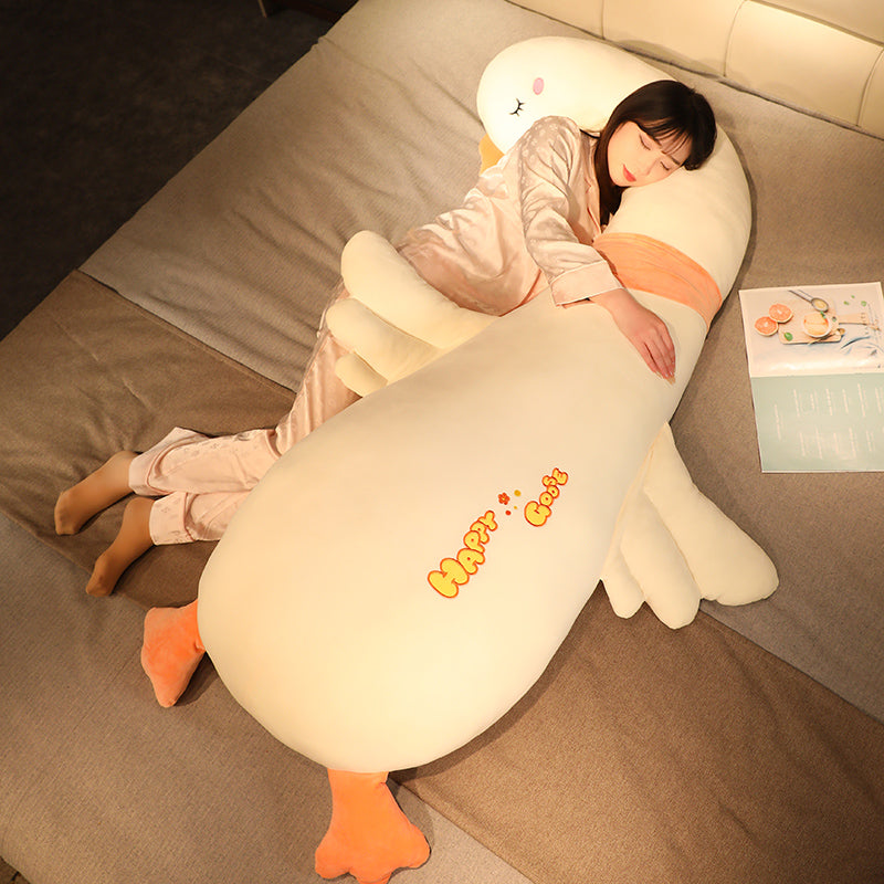 Big White Geese Dinosaur Pillow For Girls | Magic Stories