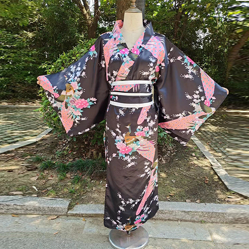 Traditional Ladies' Suit Bathrobe Anime Cosplay Photography Suit Kimono — back view