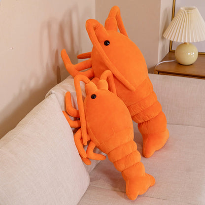 Orange Lobster Large Pillow Plush Toy Grab | Magic Stories