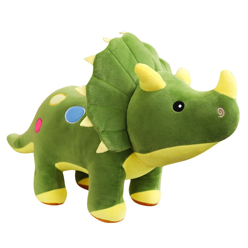 Cute simulation dinosaur plush toy — back view