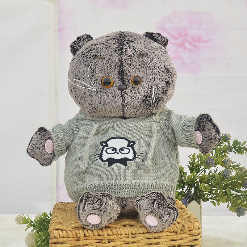 Simulation Cat Plush Toy — back view