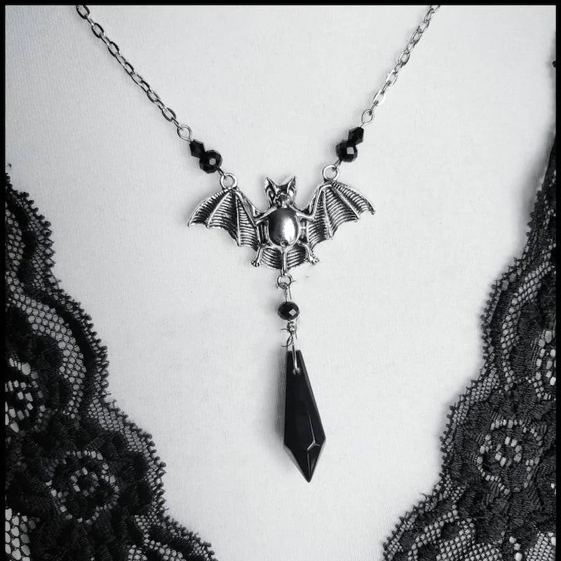 Gothic Long Sword Black Rose Earrings | Magic Stories