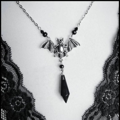 Gothic Long Sword Black Rose Earrings | Magic Stories