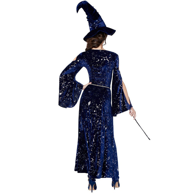 Performance Costume High-slit Witch Dress — side view