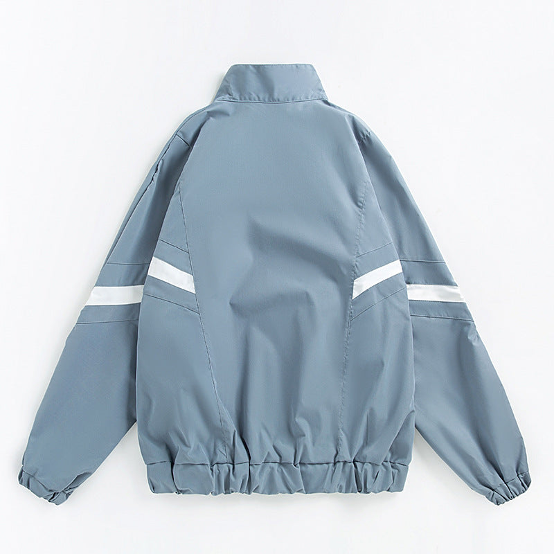 Fall Jacket Casual Loose Jacket Baseball Uniform — side view