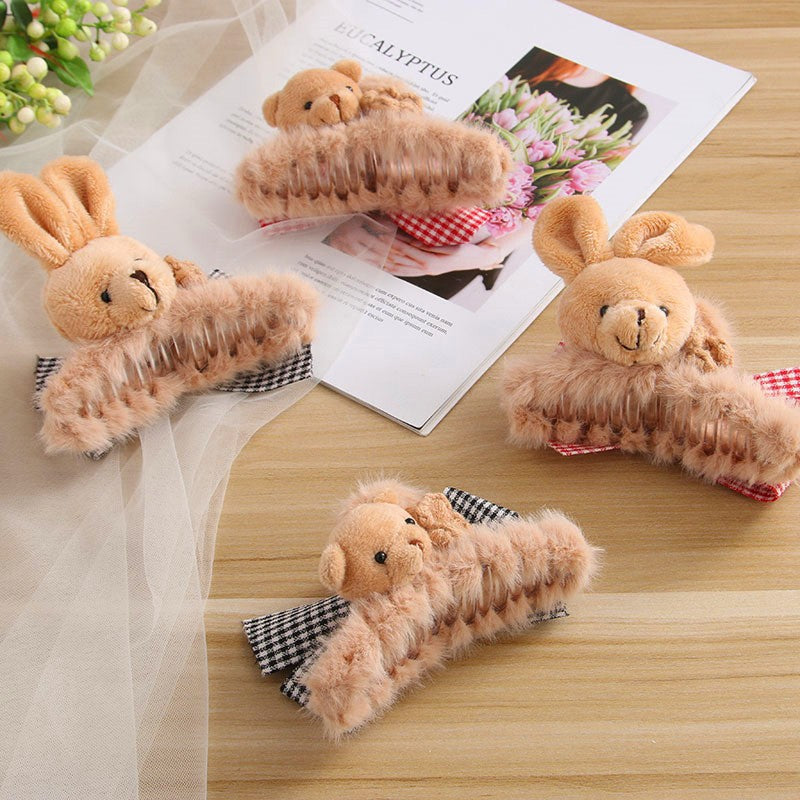 Plush Catch Shark Clip Hair Clip Headdress