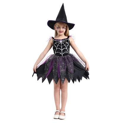 Halloween Children Witch Costume — back view