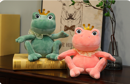 Cute soft frog doll cute plush toy — detail