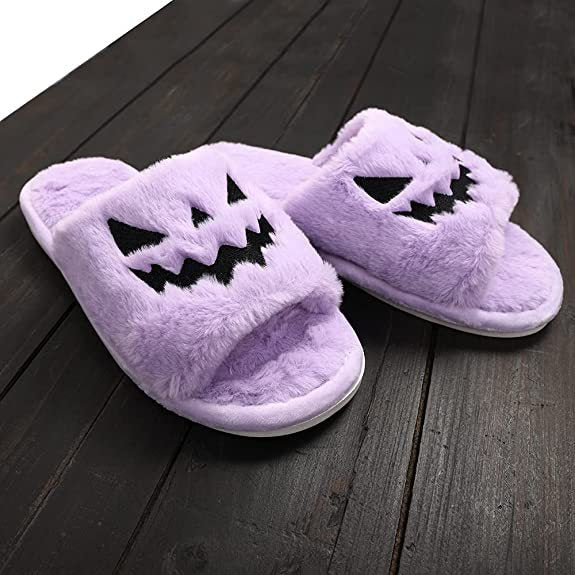 Halloween Women's Soft And Comfortable Plush Slippers Cosplay Shoes Furry Plush Slippers Kawaii Cute Shoes Home — detail