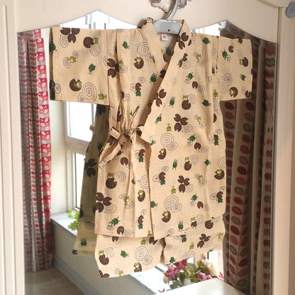 Pure Cotton Children's Flat Yukata — scale reference