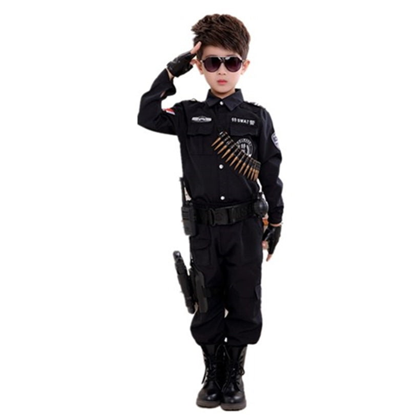 Boys Police Costume Children's Cosplay | Magic Stories