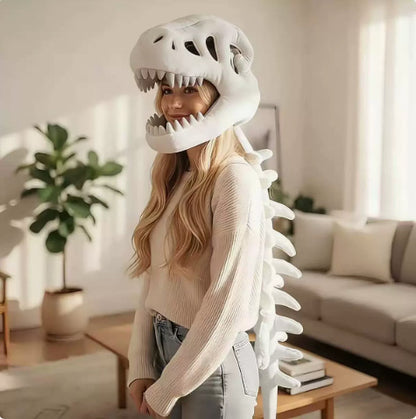 Chinese Dinosaur Skeleton Plush Toy Headgear | Magic Stories