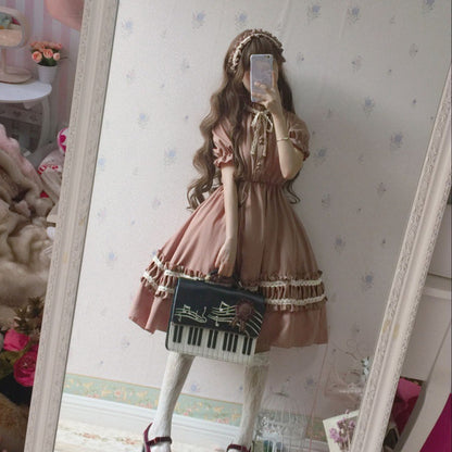 Gothic Vintage Lolita Dress Women Japanese Style Palace — packaging